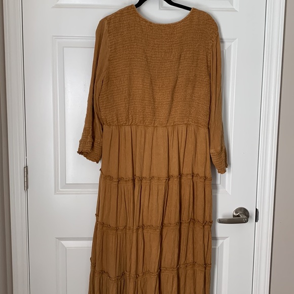 Mustard yellow cottagecore dress - Picture 7 of 8